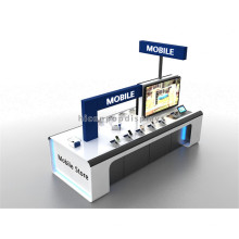 Freistehende Holz Werbung Computer Display Stand, Sicherheit Display Stand für Handy Handy